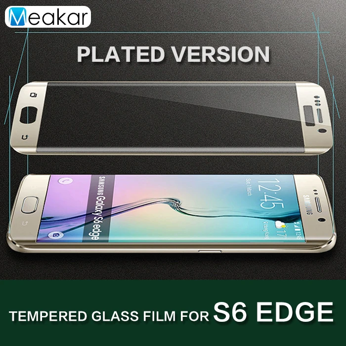 

Plating Version 5.1for Samsung Galaxy S6 Edge Tempered Glass Film Screen Protector For Samsung Galaxy S6 Edge S6Edge Phone
