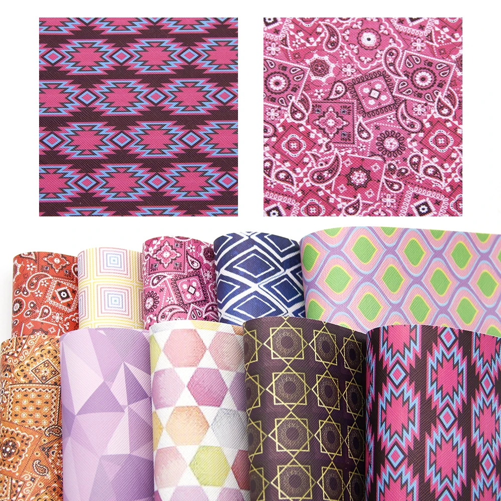 

10pcs/set 20*34cm Custom Cartoon Small Pattern Printed Synthetic Leather Set ,DIY handmade materials for bag phone case,1Yc6329