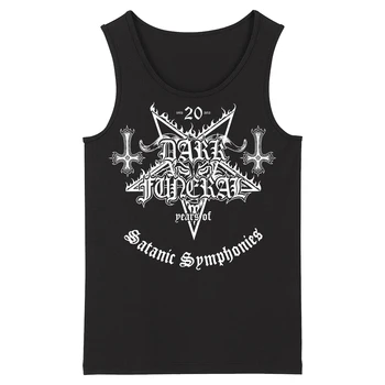 

Bloodhoof Dark Funeral Grindcore HardMetal Deathcore Men's Fashion Top O-neck Tank Tops Asian Size