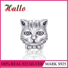 Ювелирные изделия Anqique животное кошка Европейские Бусины-шармы подходит Подвески Серебро 925 бисутерия ювелирные подвески для самостоятельного изготовления Лот