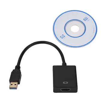 

1.5m USB 3.0 to Vedio External Adapter Converter Transfer Cable for PC / Laptop / HDTV