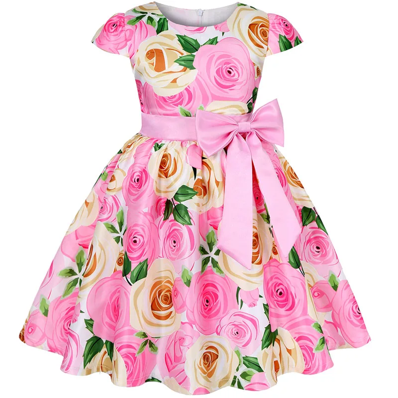 

Summer Cute Kids Dresses For Girls Wedding Dress Elegant Girls Princess Dress Children Evening Birthday Party Dresses