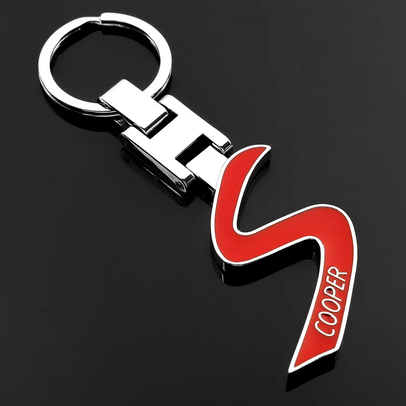 

3D Fashion Keychain Double Sided Zinc Alloy Key Chain Car Key Ring Metal Fashion for COOPER