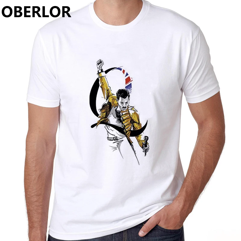 100% хлопковая Футболка с принтом Camiseta Masculina гордость с О-образным вырезом полоса футболки «Queen» Модные топы Харадзюку уличная одежда белая
