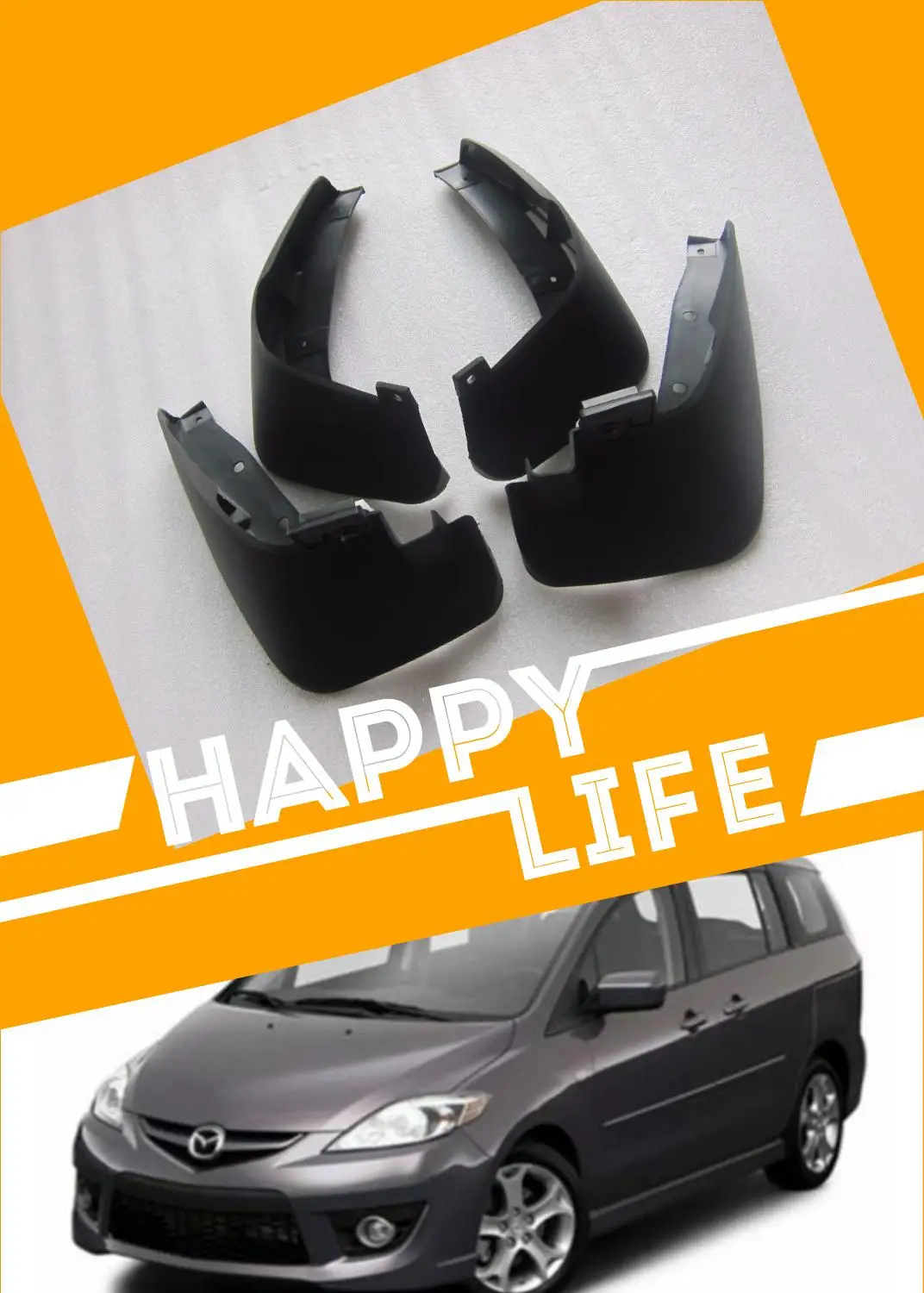 

original size mud guard splash shield for Mazda 5 2007-2010 CW CR one car set