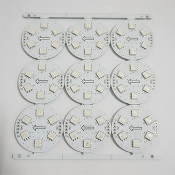 

free shipping 10pcs 5mm Original Public Board 5050 RGB LED SMD Driver IC WS2811 DC12V D38-6 LEDs for led modules lamp lighting