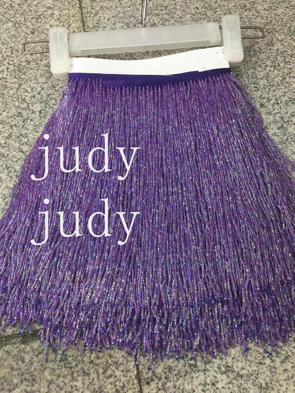 cheap Free shipping stock tassel lace stock 5yard bag YM234# 25cm Purple colourful Tassels for sawing dress fringe trim