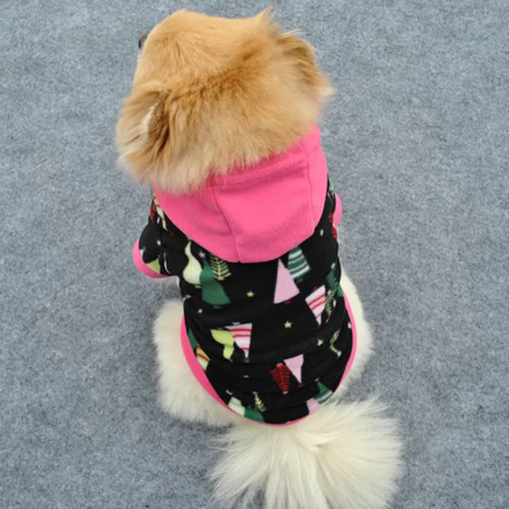

2020 dog Christmas accessories pet clothes for small dogs winter warm fleece dog dog clothes winter christmas ropa para perro