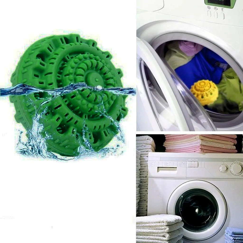 

2pcs Eco-Friendly Laundry Ball No Detergent Wash Wizard Style Machine Reusable Anion Molecules Magic Washing Tool #RN