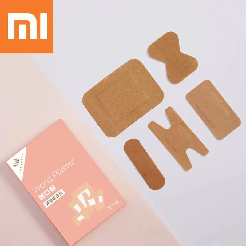 20 шт./пакет Xiaomi клей повязка для бандажа с внутриканальными наушниками скорой помощи нетканый пластырь для отдыха на открытом воздухе гемостаза наклейки - Цвет: 20 Pcs