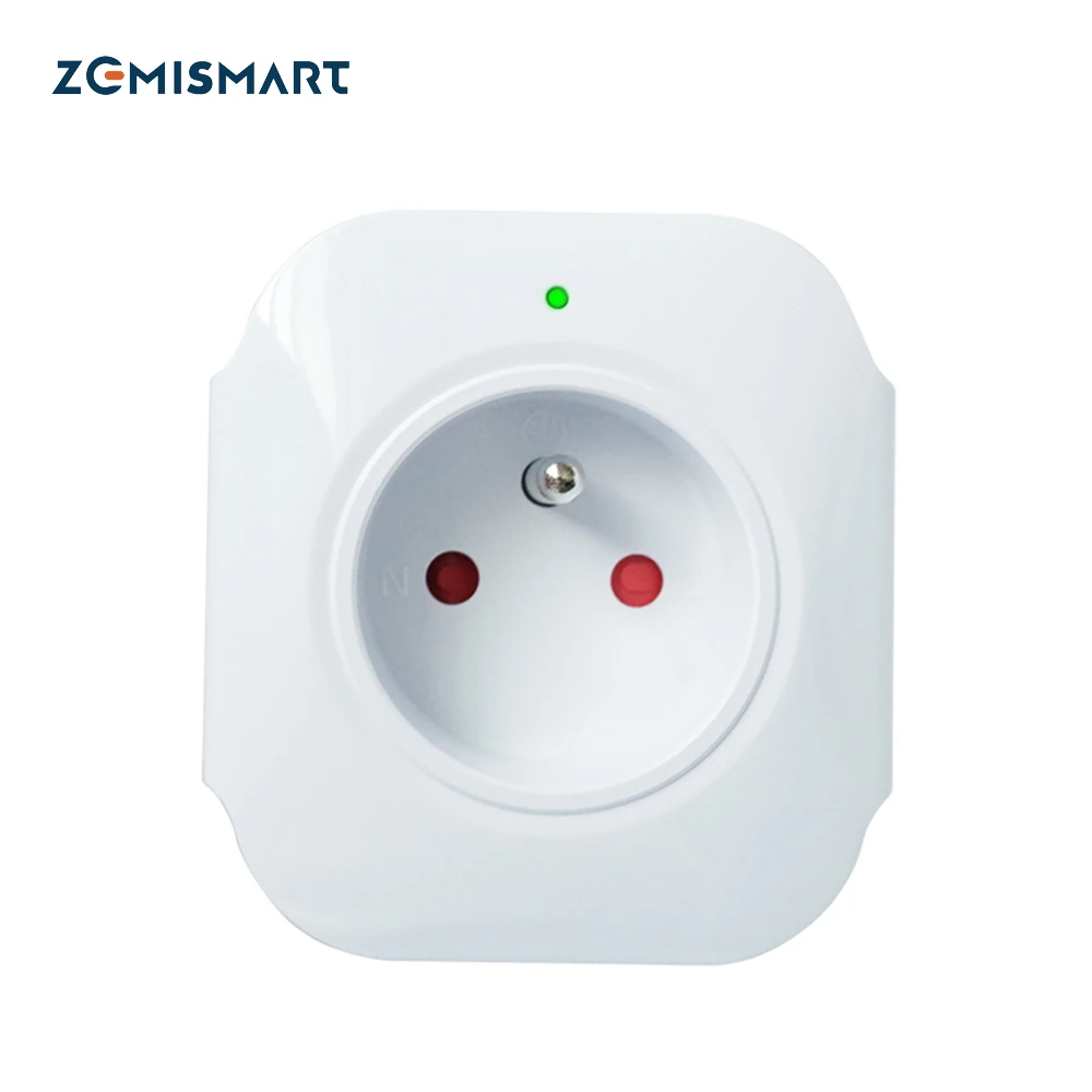 

FR Portable Plug Smart EU Standard Wifi Outlet Alexa Google Home Electric Monitor Timer Control APP Control Home Automation