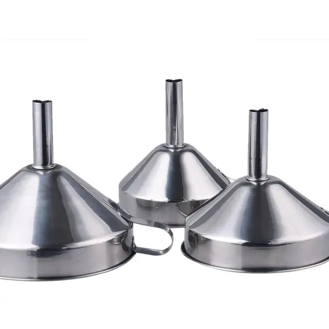 3Pcs/Set Kitchen Funnels Stainless Steel Kitchen Tools Pouring