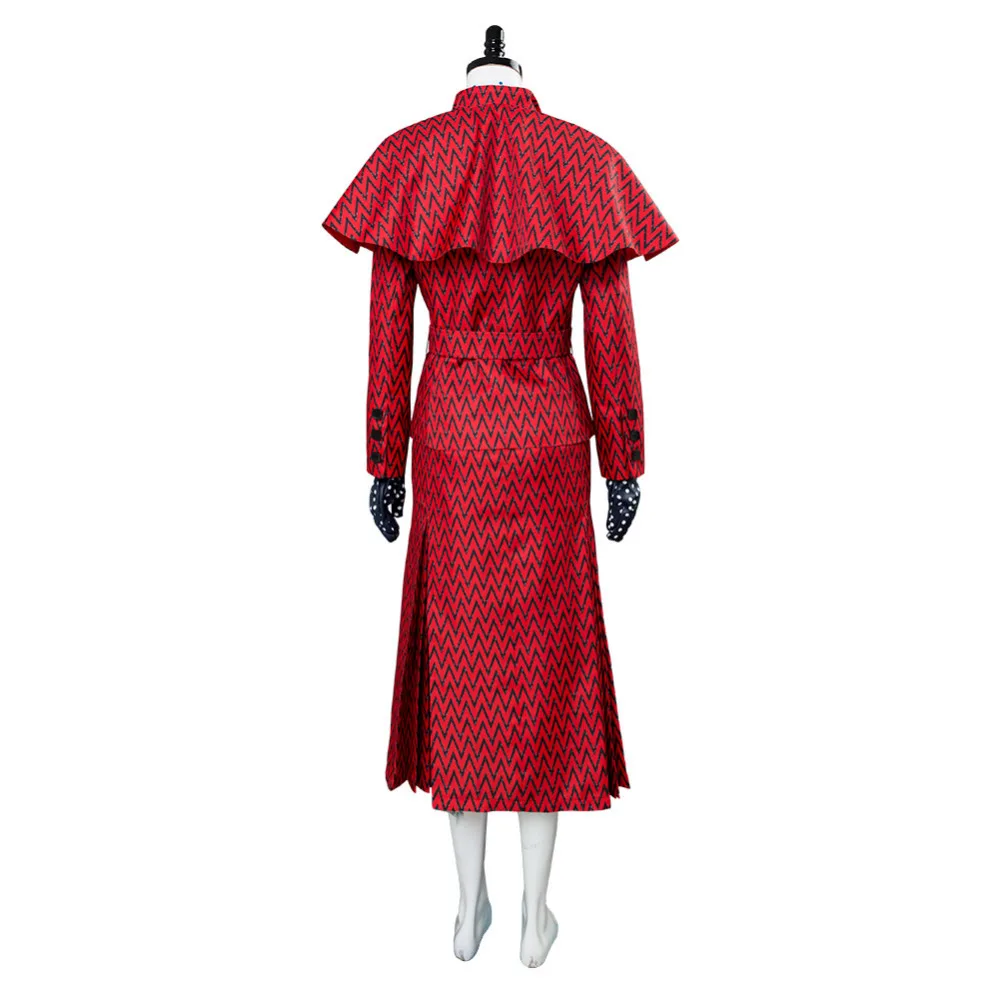 2018 Mary cosplay Poppins Return костюм красный платье шляпа для девочек Женский Взрослый