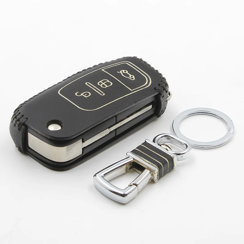 Классический кожаный чехол для автомобильных ключей luckeasy ford focus 2012 2013 fiesta 2009 s max