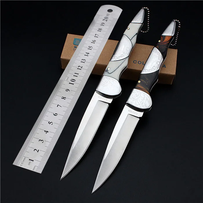 2017 New KB3105 Tactical Pocket Knife Satin Survival Knife 7CR17MOV Steel Folding Knife Handle