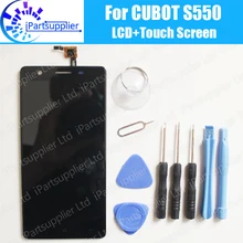 CUBOT S550 LCD Display+Touch Screen Assembly 100% Original LCD Digitizer Glass Panel Replacement For CUBOT S550 Phone+Tools