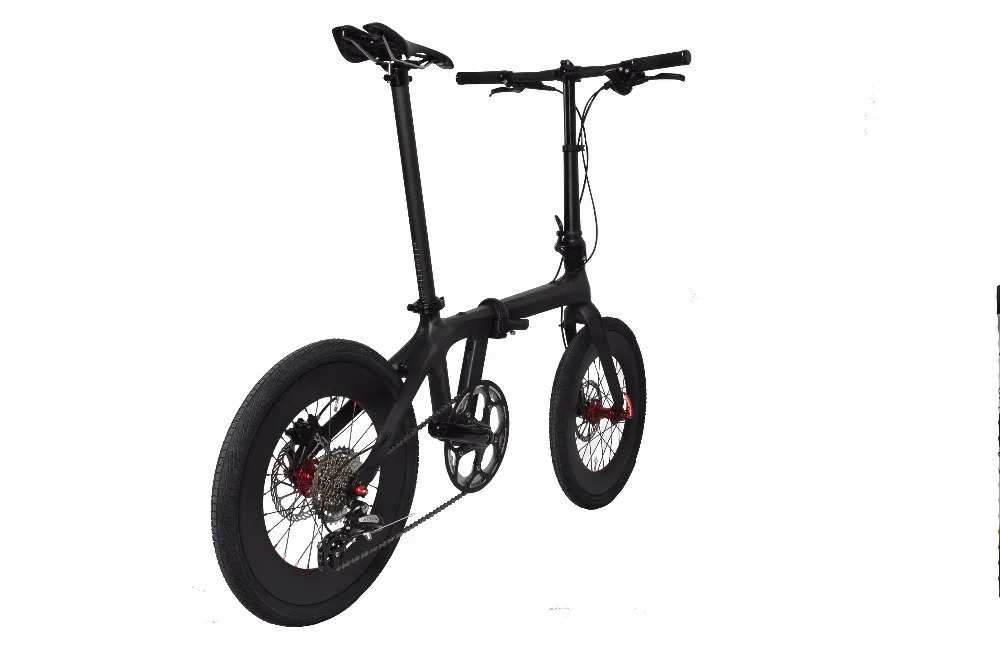 Cheap China FM268 black matt carbon bicycle with groupset complete popular custom design folding bikes 4