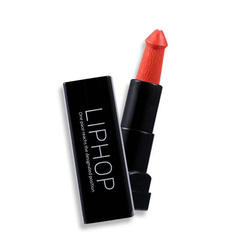 LIPHOP Brand 6 Colors Rouge Pop Matte Lipstick Set Lips Makeup Penis Shape Lip Stick Mushroom Long Lasting Moisture Cosmetic