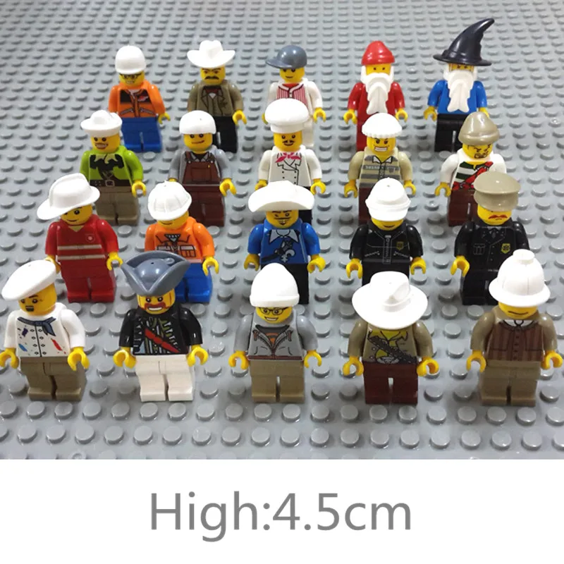 

New Arrival 20pcs/set Human Model Action Figure Toy Kids Educational Building Blocks Assembled Toys