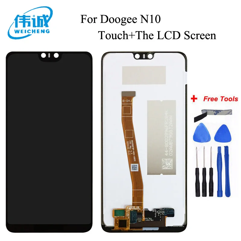 

WEICHENG For Doogee N10 LCD Display+Touch Screen Assembly Repair Part 5.84 inch Phone Accessories For doogee n10 Cellphone Part