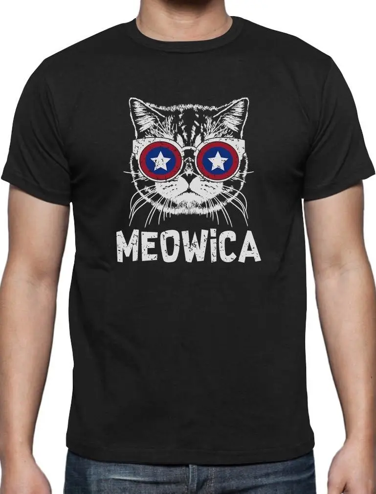 Футболка с американским флагом Мужская футболка 4 июля Trump Bacon Merica Винтаж 2019 Новая