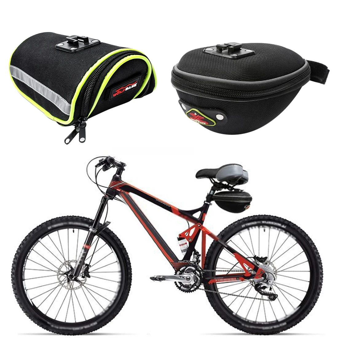 

Bicycle Bag Bike Waterproof EAV Storage Saddle Bag Seat Cycling Tail Rear Pouch Bag Saddle Bolsa Bicicleta accessories