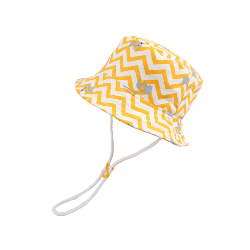 

Elephant Summer Sun Bucket Hat Infant Toddler Boys Girls Wide Brim UV Protection Basin Cap with Chinstrap Stay On Breathable