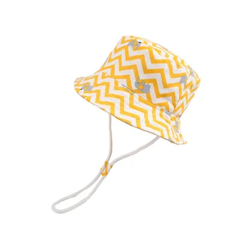 

Elephant Summer Sun Bucket Hat Infant Toddler Boys Girls Wide Brim UV Protection Basin Cap with Chinstrap Stay On Breathable