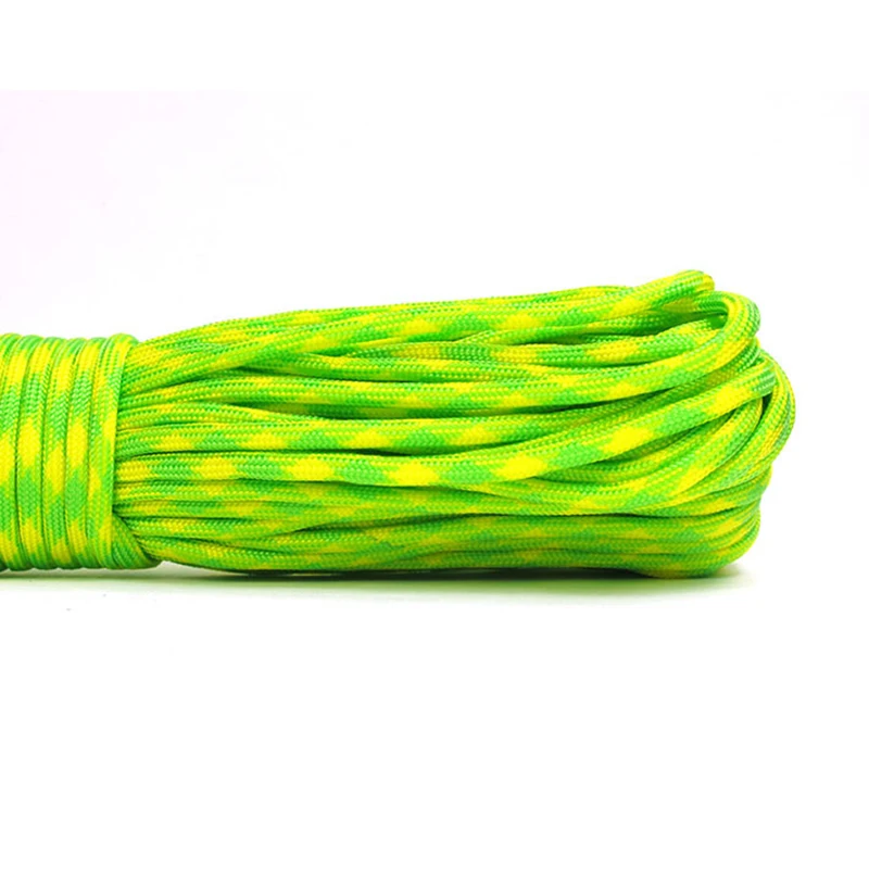

4mm*31M Parachute Cord Lanyard 9 Cores Climbing Rope Cloth Line Tent Rope winding shank stick handle