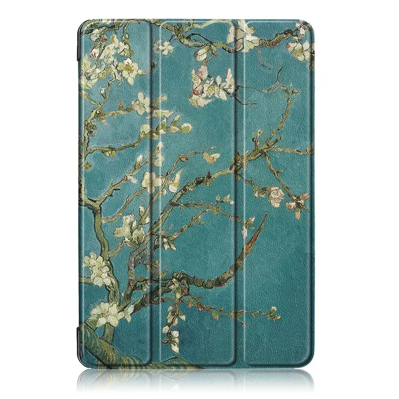 Apricot flower Умный кожаный чехол для huawei MediaPad M5 Lite, 10,1 дюймов, магнитный складной чехол-подставка для huawei M5 Lite 10 BAH2-L09/W19 DL-AL09 - Цвет: Apricot flower
