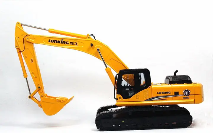Rare 1:35 Lonking LG6360 Hydraulic Excavator Engineering Machinery Vehicles DieCast Toy Model Collection Decoration