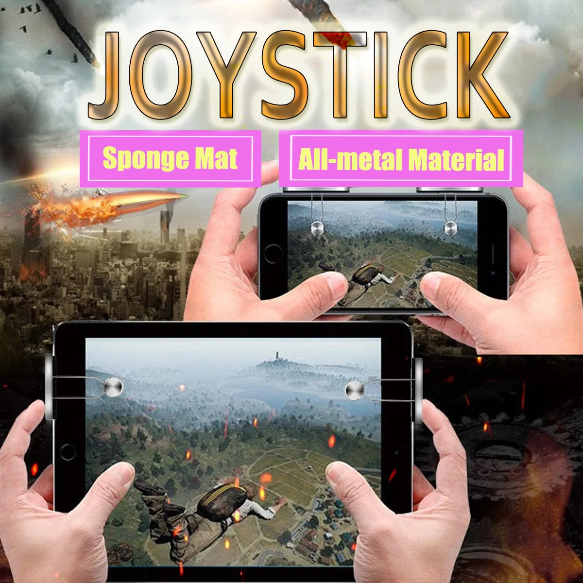 1 пара геймпад для PUBG мобильный металлический джойстик смартфона L1 R1 шутер