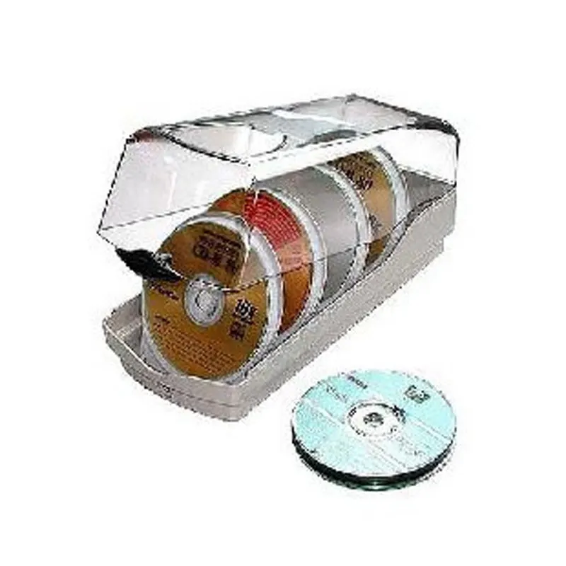 Ymjywl nuova custodia per CD 120 capacità del piatto caricata con cassetta scatola CD/DVD con blocco antifurto Llock per bambini per auto e casa
