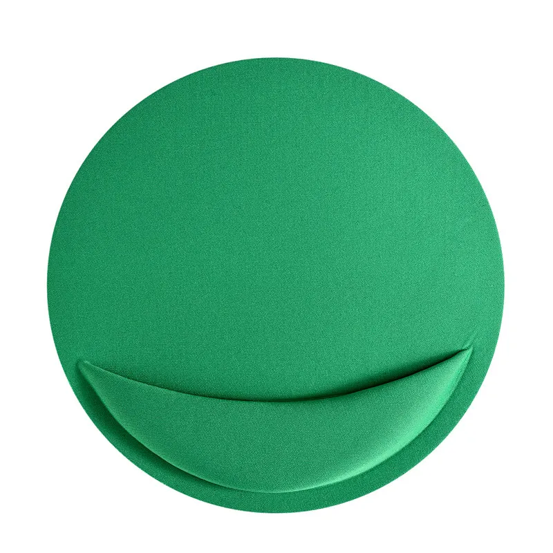 21*21 см гелевый круглый коврик для мыши на запястье коврик для мыши поддержка игры для компьютера ПК ноутбук противоскользящие круглые зеленые коврики для мыши - Цвет: Зеленый