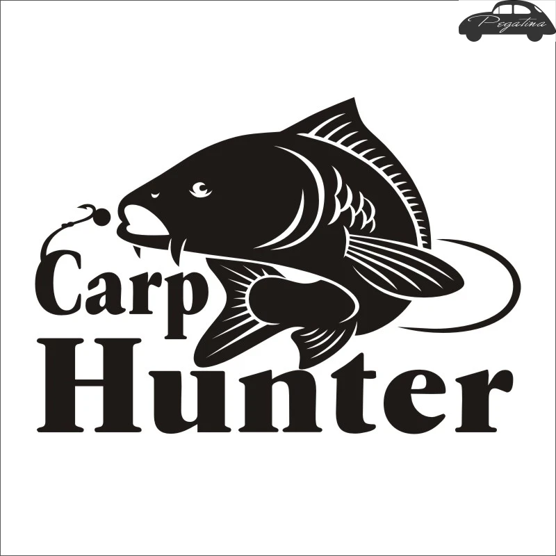 

Fishing Carp Hunter Fishing Car Boat Sticker Fish Decal Posters Wall Decals Pegatina Decor Mural Fisher Sticker