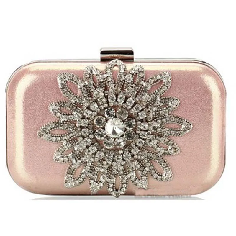 

Fashion Handbags New Korean Diamond Package Sun Flower Ladies Dinner Purse Women's Shoulder Bags Messenger Bags Mini Gift Bags