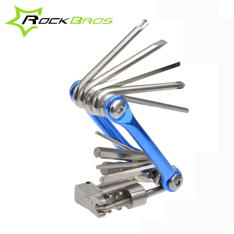 

ROCKBROS Bicycle Tools Repair Screwdriver Hex Chain Aluminum Multitool mtb Mountain Road Bike Tool Kit Accessories