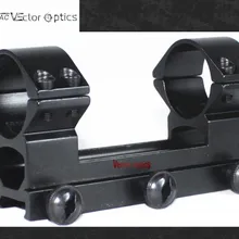Векторная оптика 25,4 мм 1 ''цельный высокий прицел Вивер Пикатинни 20 мм крепление база Двойные кольца для охотничьего ружья Аксессуары