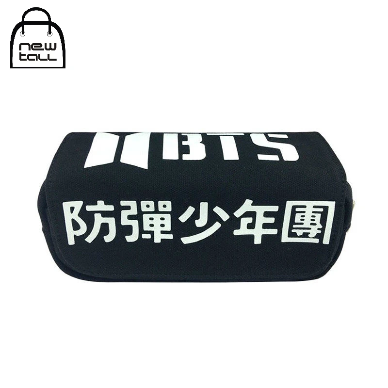 Продажа БЦ Bangtan мальчики пенал на молнии школьные канцелярские сумки сумка косметичка косметичку сумка для хранения поклонников подарок коллекция