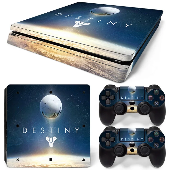 

Newest skin sticker For PS4 slim Console Game Sticker Cover Vinyl Decals and Controllers Skins