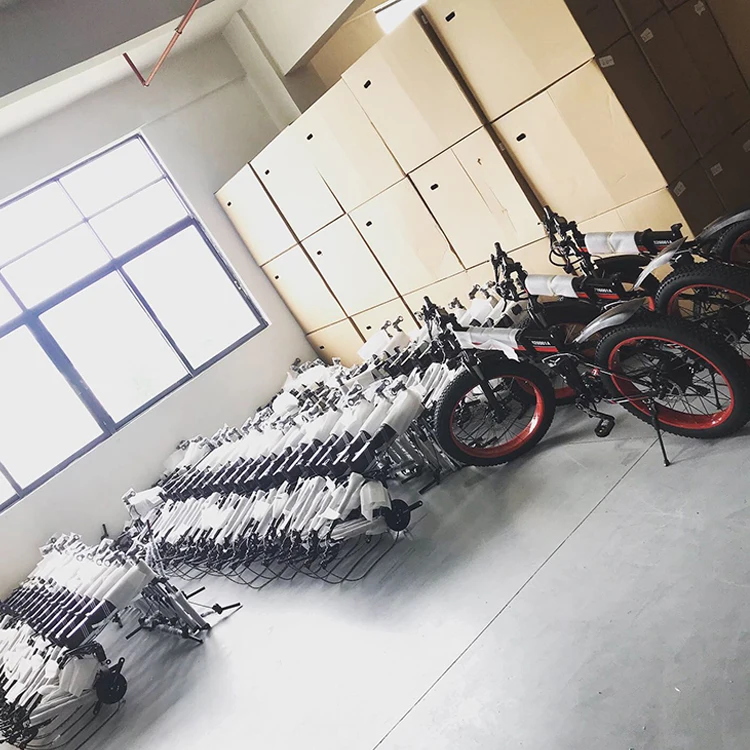 Cheap YQS 1000W Snow ebike Beach Electric bicycle 26 inch 48V  lithium motor bike 24