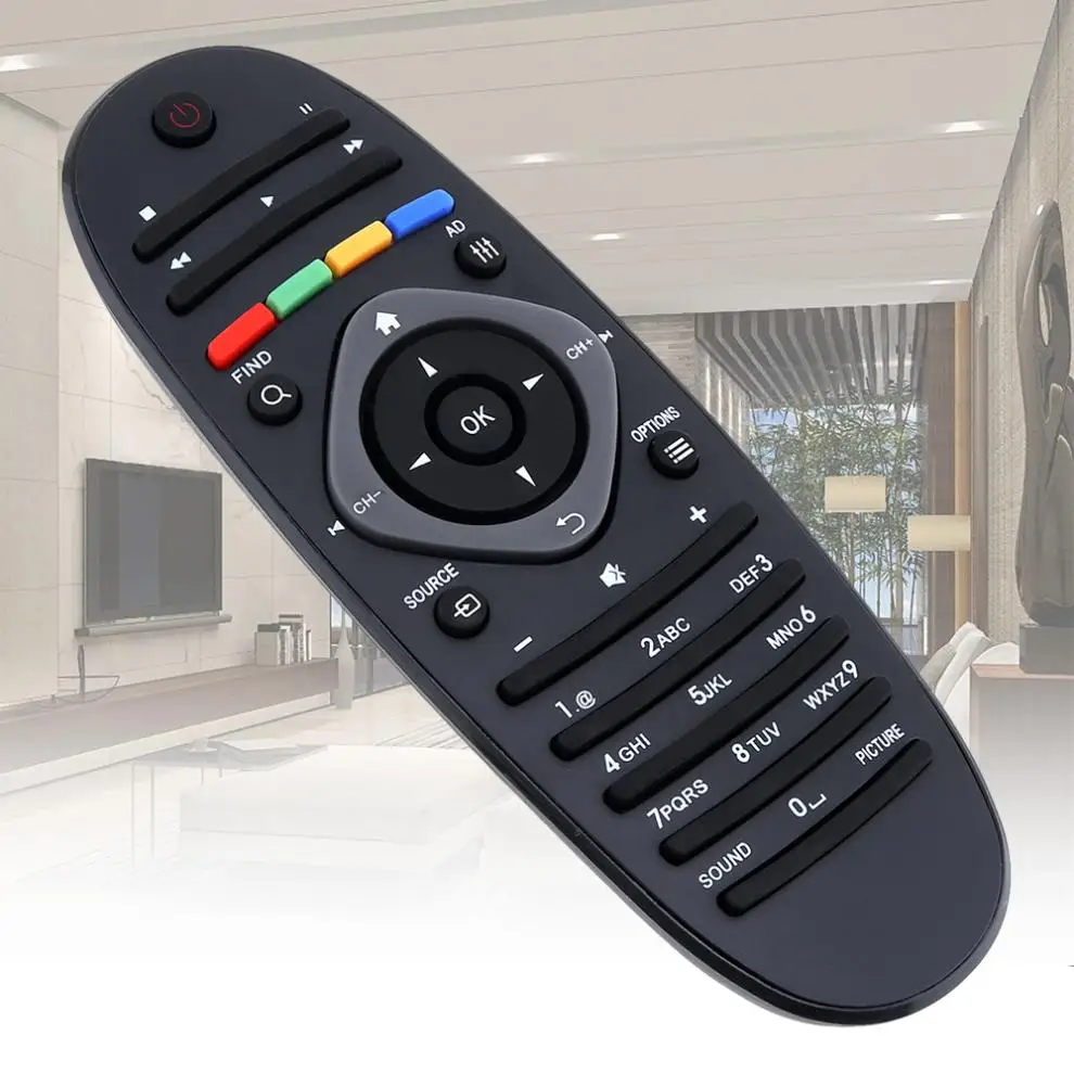 Универсальный пульт дистанционного управления для Philips TV DVD AUX 2 батареи AAA|Пульты