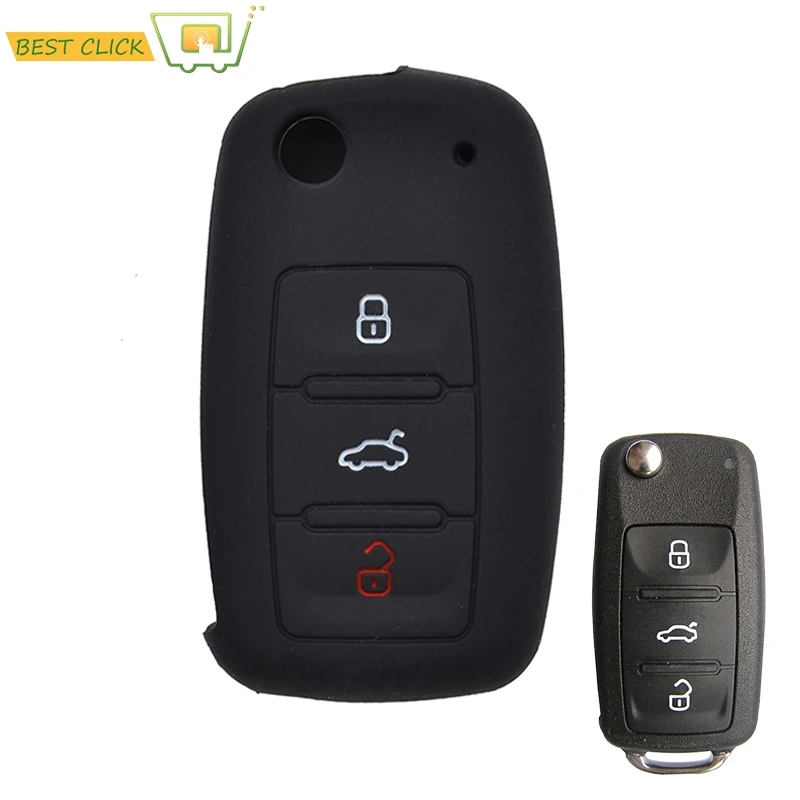 Силиконовый чехол для телефона с 3 кнопками Seat Leon Toledo Altea Ibiza защитный VW Golf Beetle