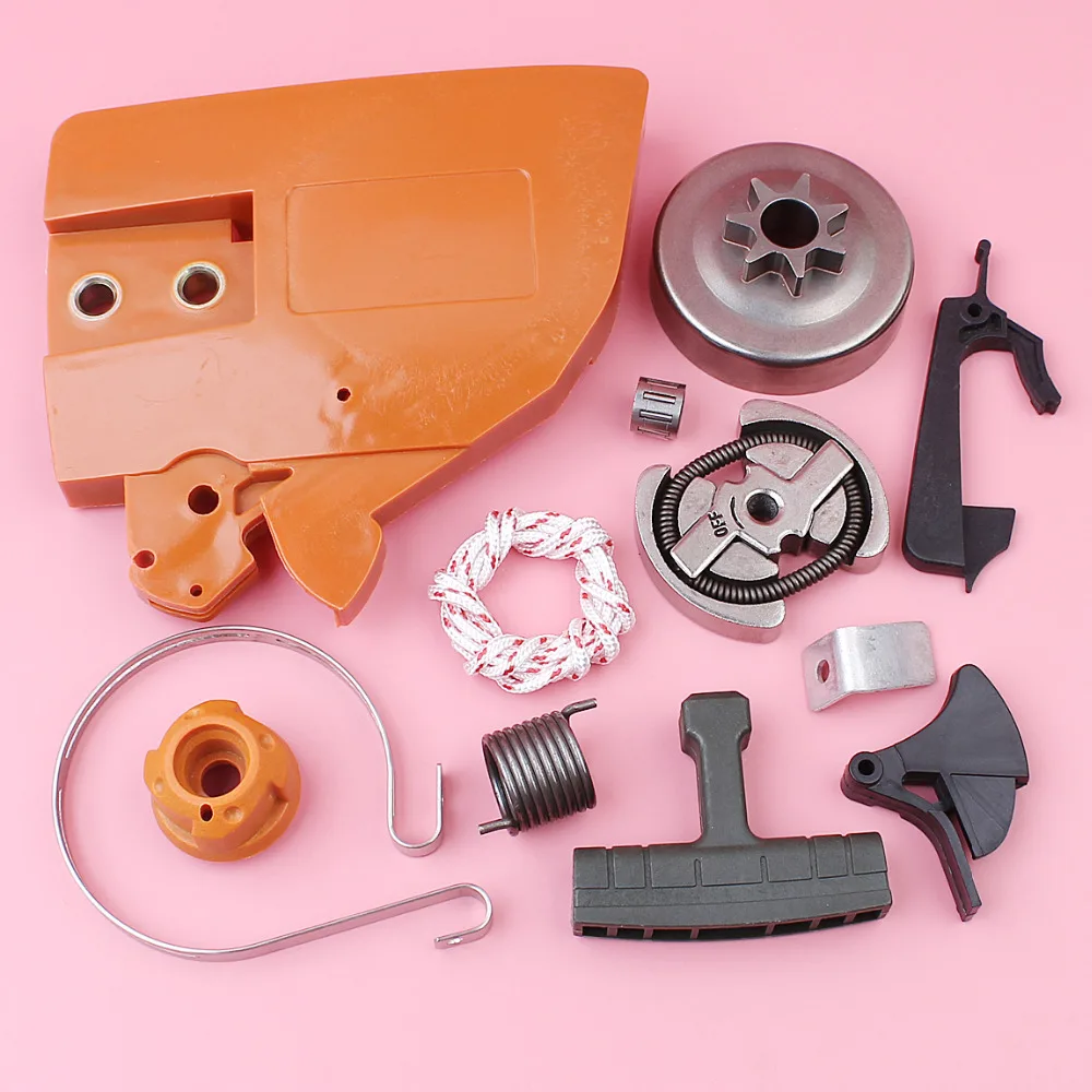 Цепь сцепления крышка барабаны группа для Husqvarna 136 137 142 141 Starter Hub Весна Ручка