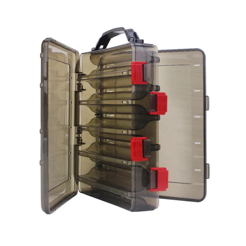 

Fishing Lure Box Double Sided Tackle Box Fishing Lure Squid Jig Pesca Accessories Box Minnows Bait Fishing Tackle