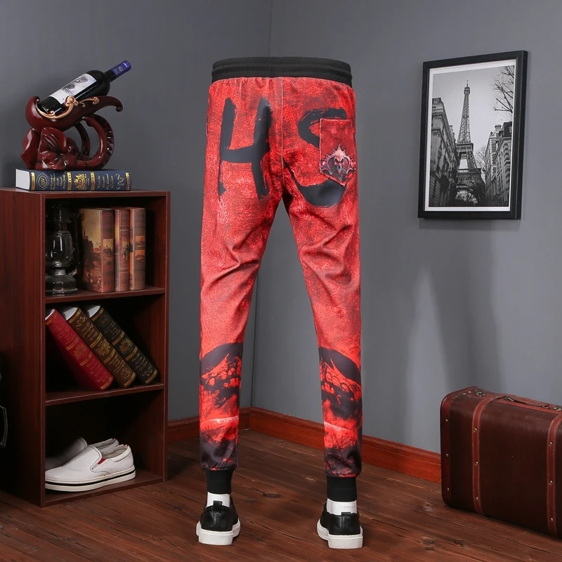 2018 neue Phantasie Sweatpant Männer Casual Kordelzug Trainingshose Männer Pantaloni Uomo Casual Slim Fit Männer Hosen Lässige Mode Hose