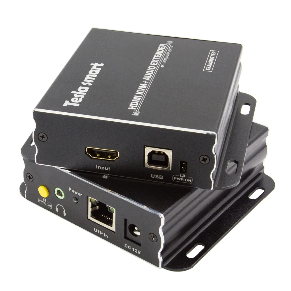 8 комплектов Tesla smart HDMI KVM удлинитель 4 к 100 м HDMI KVM + аудио удлинитель по CAT5e/6 (1 удлинитель TX + 1 удлинитель RX) только для Doreuli