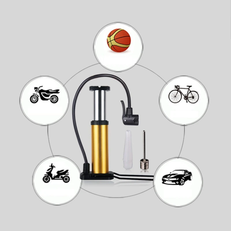 Портативный велосипедный ножной Педальный насос, Мини манометр 120 фунтов/кв. дюйм, дорожный велосипед, MTB, велосипедный насос, ручной велосипедный насос, Новинка