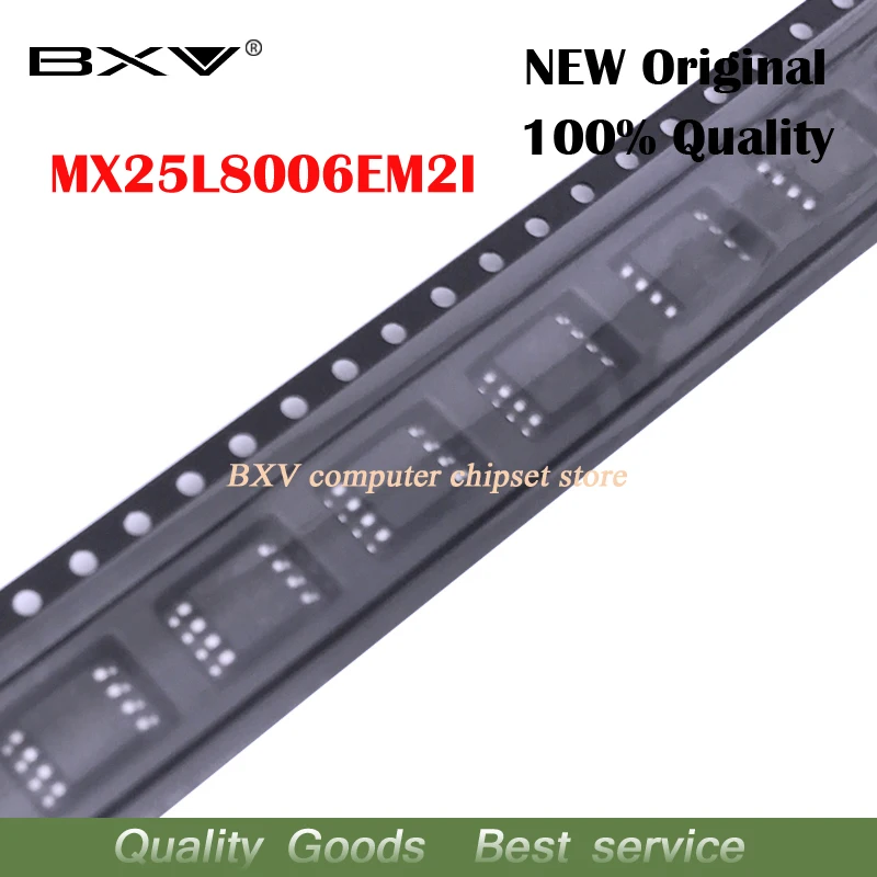 5 шт. MX25L8006EM2I-12G 25L8006EM2I-12G MX25L8006E MX25L8006 25L8006E лапками углублением SOP-8