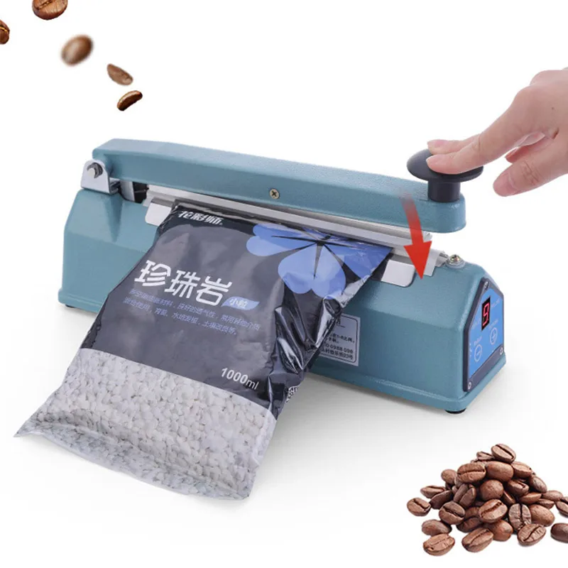 220V 300W Manual Plastic Film Sealer Heat Impulse Sealer Poly Bag